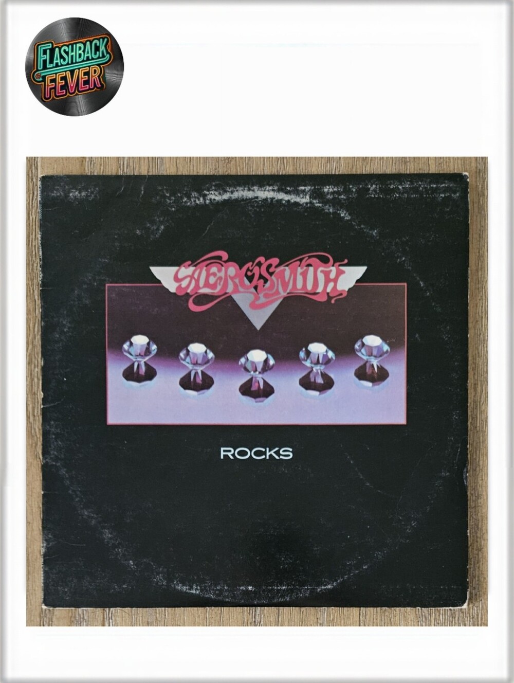 AEROSMITH•Rocks•1976 US (#JC 34165) Terre Haute, Repress